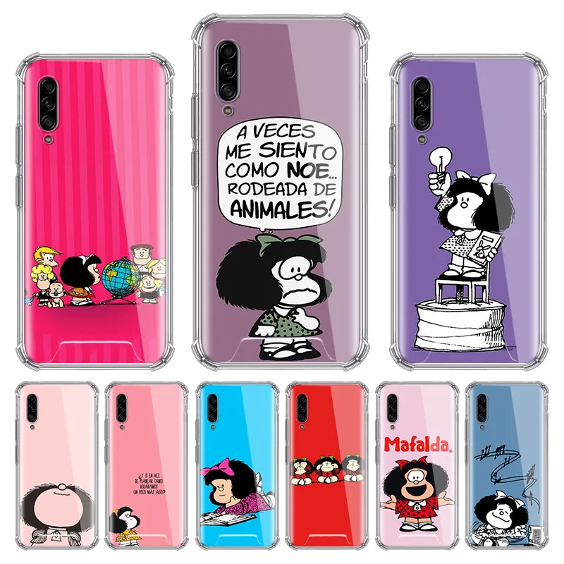 Чехол Mafalda для Samsung Galaxy A70 A50 A90 5G A40 A30s A20 A20e A10 A70s чехлы телефонов с подушкой