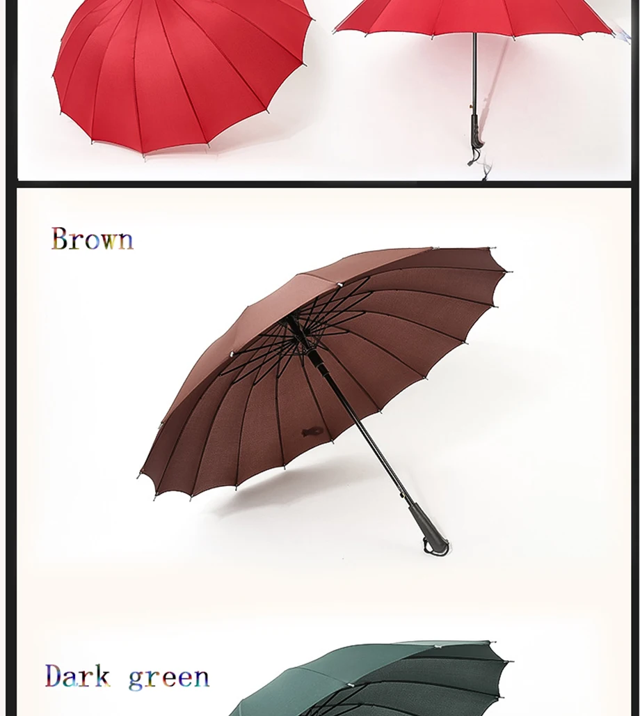 16K поставляется с водонепроницаемым рукавом зонтик с длинной ручкой для мужчин и солнцезащитный крем для женщин автоматический зонт из волокна стенд ветрозащитный