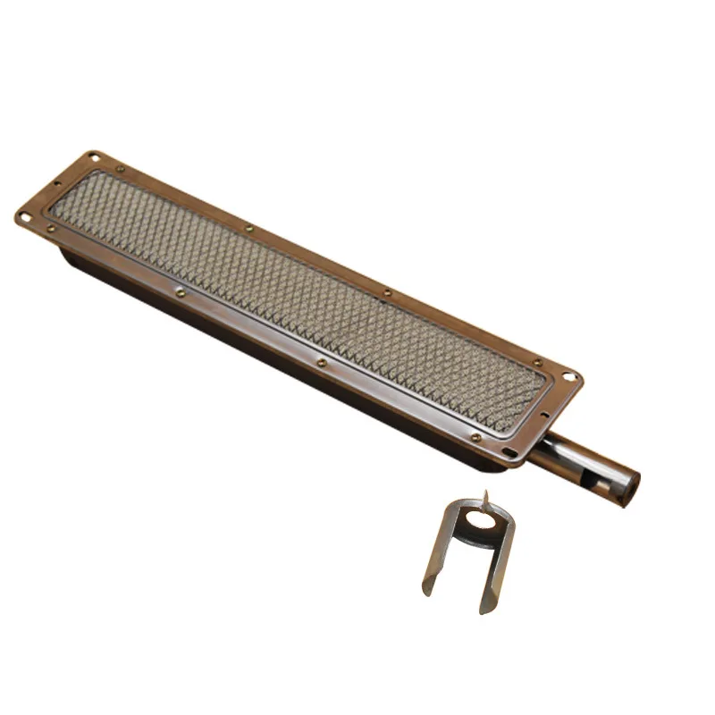 1pc Galvanized Gas Grill Infrared Burner 430×92mm For Gas Oven