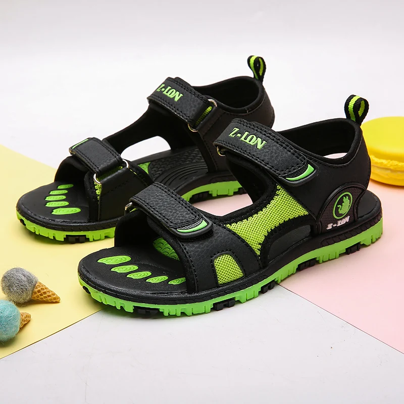 Детская обувь весна и лето новые модные милые студенческие пляжные походные сандалии