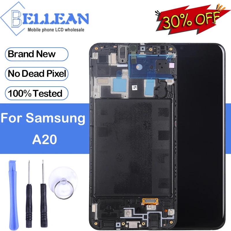 

Dinamico Discount Original For Samsung Galaxy A20 Lcd A205 SM-A205F Display Touch Screen Digitizer Assembly A205F Display