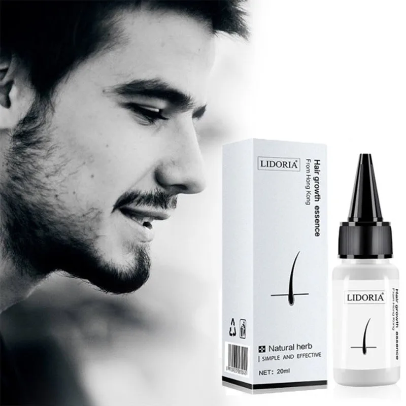 Suero de crecimiento rápido del cabello, aceite para la barba axilar y el pecho, fluido de rebrote del cabello, más largo y grueso, prevención de la alopecia, anticaída de cabello, 20ML