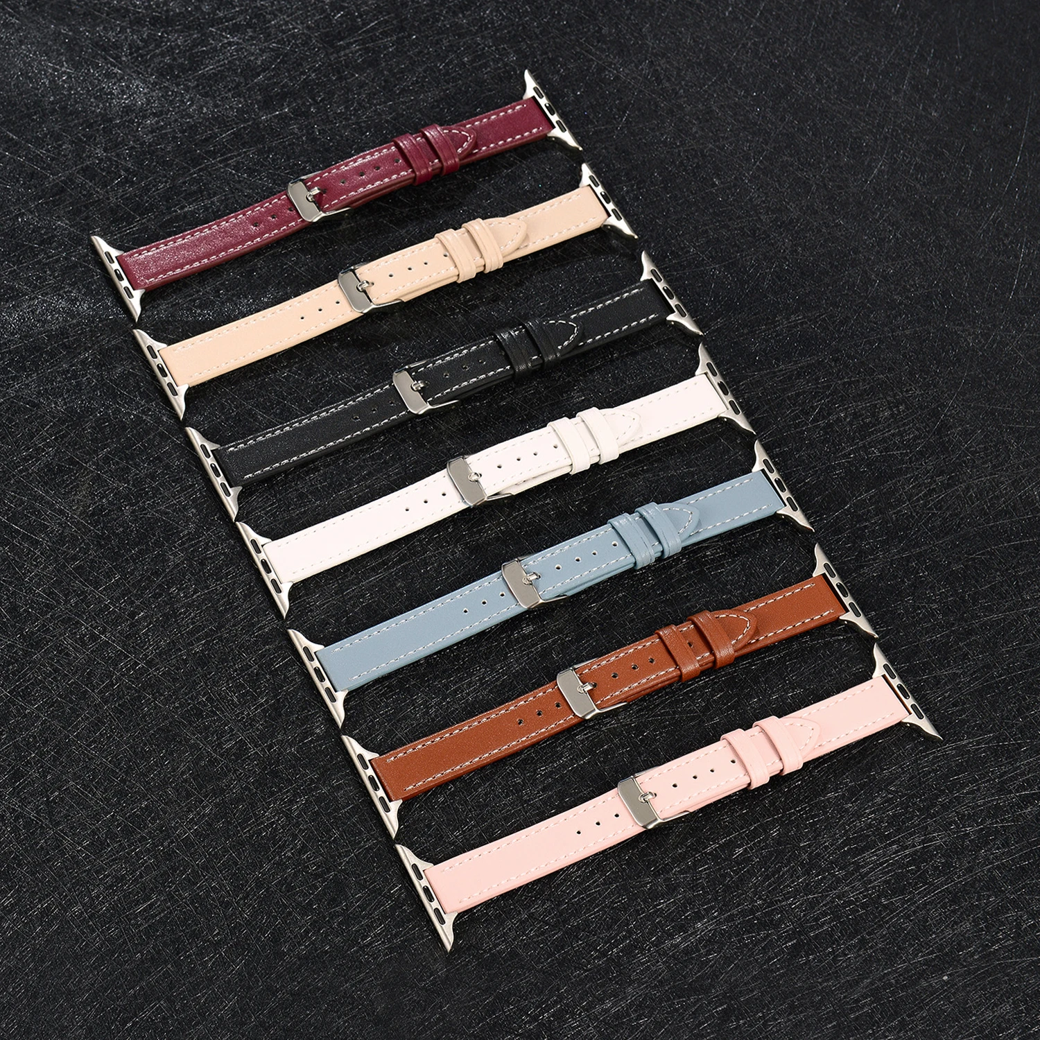 Женский тонкий браслет для Apple Watch Band 38 мм 40 42 44 модный кожаный ремешок iwatch Series 765432 |