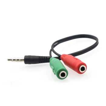 

Hot 3.5mm Audio Music Share Adapter Headphone Extension 1 To 2 Dual Audio One Divides Into Two For Multimedia Earphone
