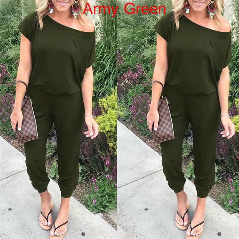 Sexy Short Sleeve jumpsuit women long romper 2019 New summer women lady Fashion solid jumpsuit overalls Sexy Short Sleeve jumpsuit women long romper 2019 New summer women lady Fashion solid jumpsuit overalls