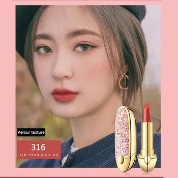 

Professional Lips Makeup Waterproof Shimmer Long Lasting Pigment Nude Pink Mermaid Shimmer Lipstick Luxury Makeup Cosmetic