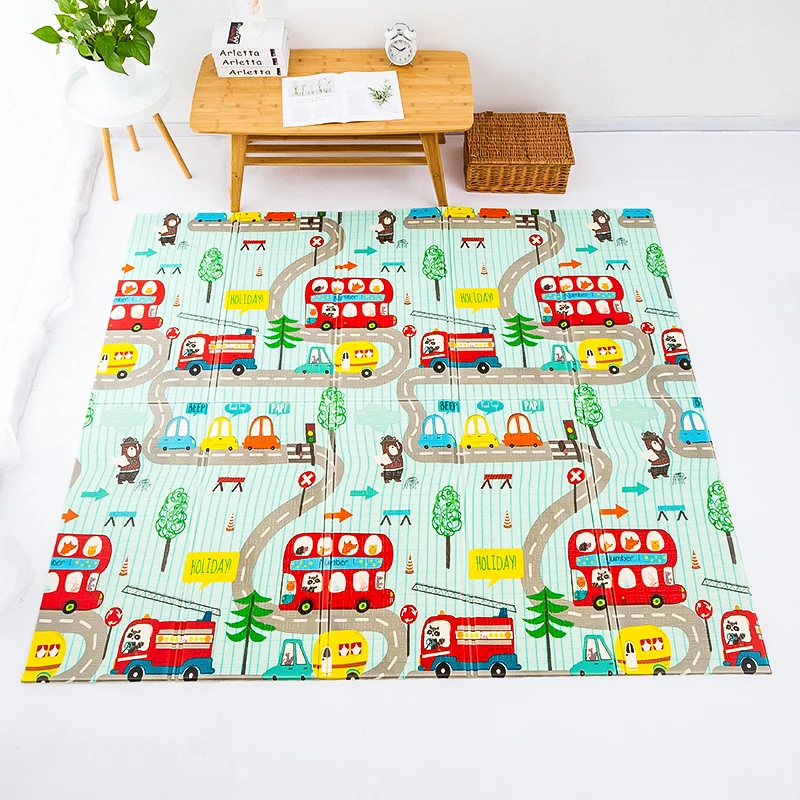 Baby Play Mat Waterproof XPE Soft Floor Playmat Foldable Crawling Carpet Kid Game Activity Rug Folding Blanket Educational Toys