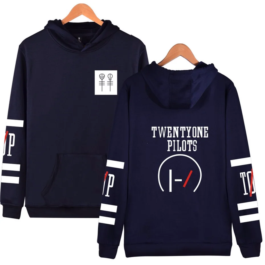  ZOGAA Men Women Hoodies Twenty One Pilots Hip Hop Music Character Pattern Hoodie Autumn Winter Hood