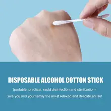Coton tige médical jetable pour enfants et nouveau nés, emballage individuel, désinfectant, pour bébé et adulte, Q1C8