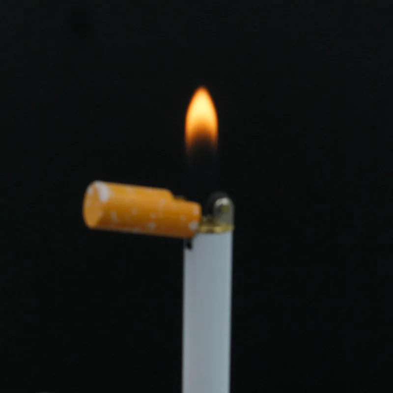 cheap Creative Refillable Butane Gas Cigarette Lighters Cigarette Shape Novelty Lighter Smoking Accessories