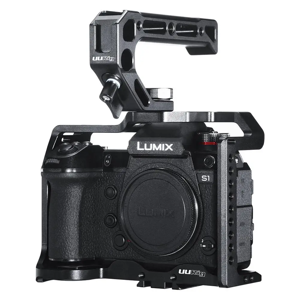 UURig C-S1 камера металлическая клетка для Panasonic DC-S1/S1R защитный корпус клетка быстросъемная пластина аксессуары для камеры