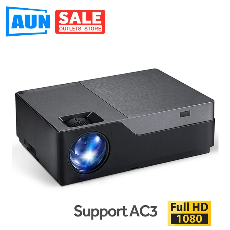 AUN Full HD Projektor, 300 zoll Heimkino, 1920x1080P LED Projektor. Unterstützung AC3. 5500 Lumen. (Optional Android WIFI M18UP) AUN Full HD Projektor, 300 zoll Heimkino, 1920x1080P LED Projektor. Unterstützung AC3. 5500 Lumen. (Optional Android WIFI M18UP)