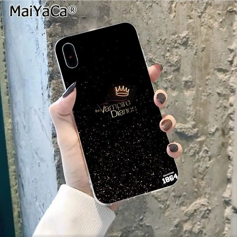 MaiYaCa Дневники вампира Стефан Деймон Сальватор черный чехол для телефона для Apple iphone 11 pro 8 7 66S Plus X XS MAX 55S SE XR - Цвет: A11