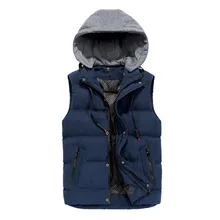 Мужской повседневный жилет с капюшоном, мужские новые продукты, осенняя и зимняя уличная одежда с хлопковой подкладкой для путешествий, тонкая одежда для молодых студентов