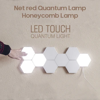 

RGB Touch Sensor Quantum Lamp Honeycomb Lamp Wall Lamp LED Night Light Splicing Combination Honeycomb Lamp Wall Decoration Lamp