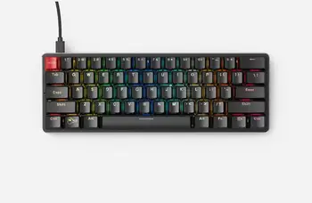 

The Glorious GMMK - Compact USA - PreBuilt, with Gateron brown switches & black keycaps,