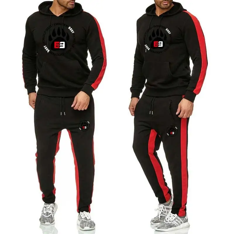 red jogging suit mens