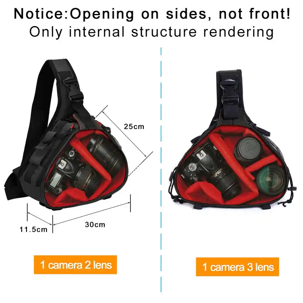 caden dslr camera sling bag
