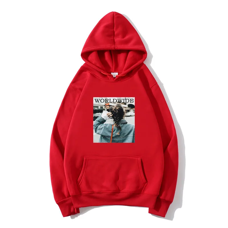 

Sweatshirt loose couple Harajuku style pullover unisex unisex pullover beauty pattern printed cotton fashion women's hoodie