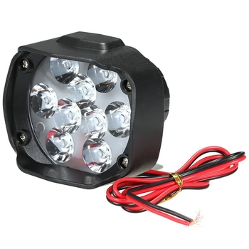 

Motorcycles Headlight 6500K White Bright 9 LED Working Spot Light Motorbike Fog Lamp 1200LM LED Scooters Spotlight