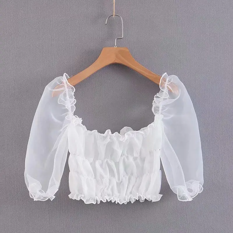 

Jiangnan 30-81030 European and American fashionable transparent sleeve jacket