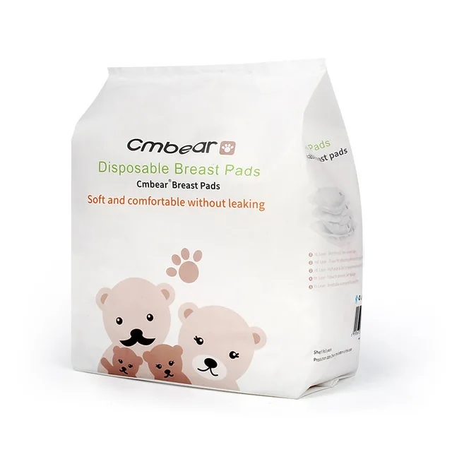 1 box of 108 PCS Cmbear 108 шт./лот, хлопковые одноразовые подушечки для грудного вскармливания, дышащие супер впитывающие накладки для беременных, одноразовые накладки для груди - Цвет: 1 box of 108 PCS