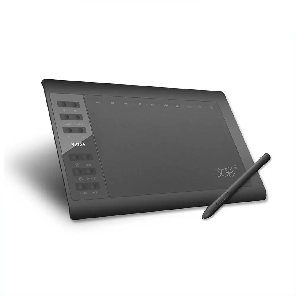 

VINSA M204 8192 Level Battery-free Pen Support Android Windows Mac Digital Graphic Tablet for Drawing & Game GIFT High Quality