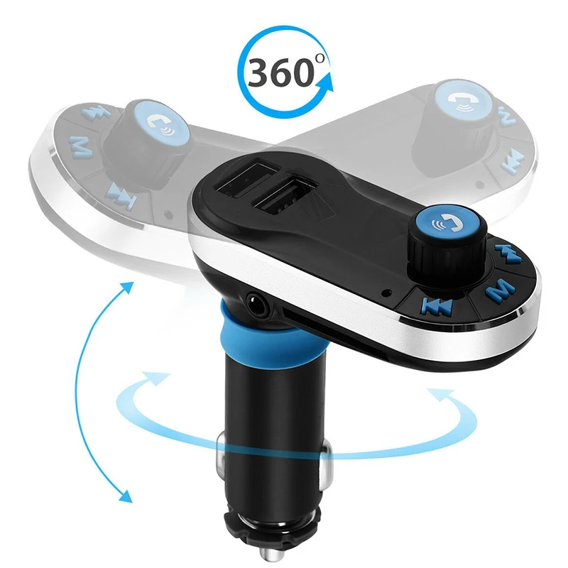 Bluetooth автомобильный fm-передатчик беспроводной MP3-плеер радио плеер 2-USB плеер