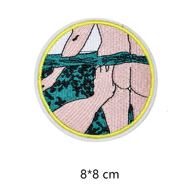 Scenery Sun Cute Iron On Patches For Clothes Handmade Sewing Patterns Embroidered Applique Patch On Clothes Stickers Vintage 12