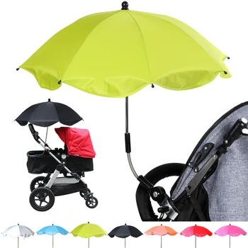 

Baby Stroller Umbrella Nylon Anti-UV Sun Canopy Cover 360 Adjustable Pram Umbrellas Stretch Stand Holder Stroller Accessories