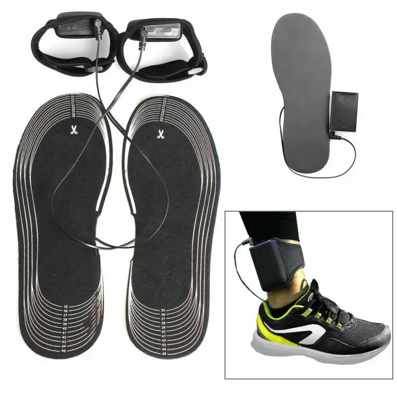 SFIT стелька с подогревом из углеродного волокна, электрическая батарея с подогревом, 50 градусов, теплая вставка, стелька для обуви для женщин и мужчин, электрическая стелька с нагревателем для ног
