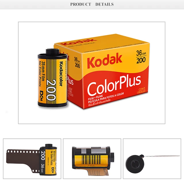 Kodak GOLD/COLORPLUS 200 Color Negative Film (35mm Roll Film, 36 Exposures)