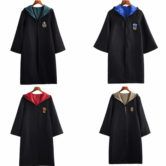 Men Child Witchcraft Wizard Cosplay Ravenclaw Robe Cloak Kids Adult  Halloween Costume Magic School Uniform. - AliExpress