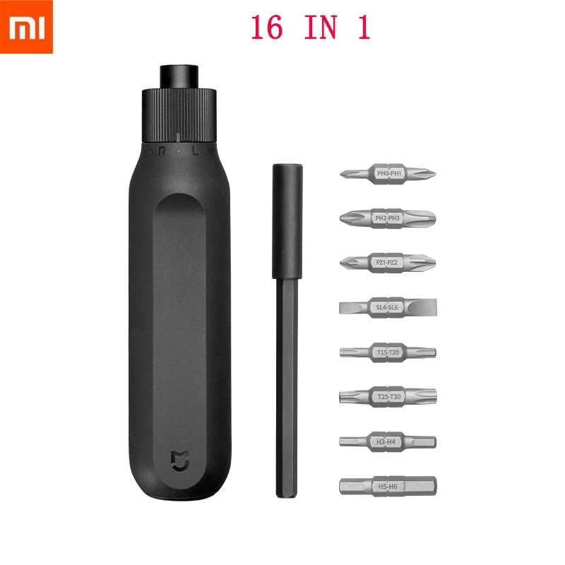 Отвертка с храповым механизмом Xiaomi Mijia 16 в 1 стальная двухсторонняя | Электроника