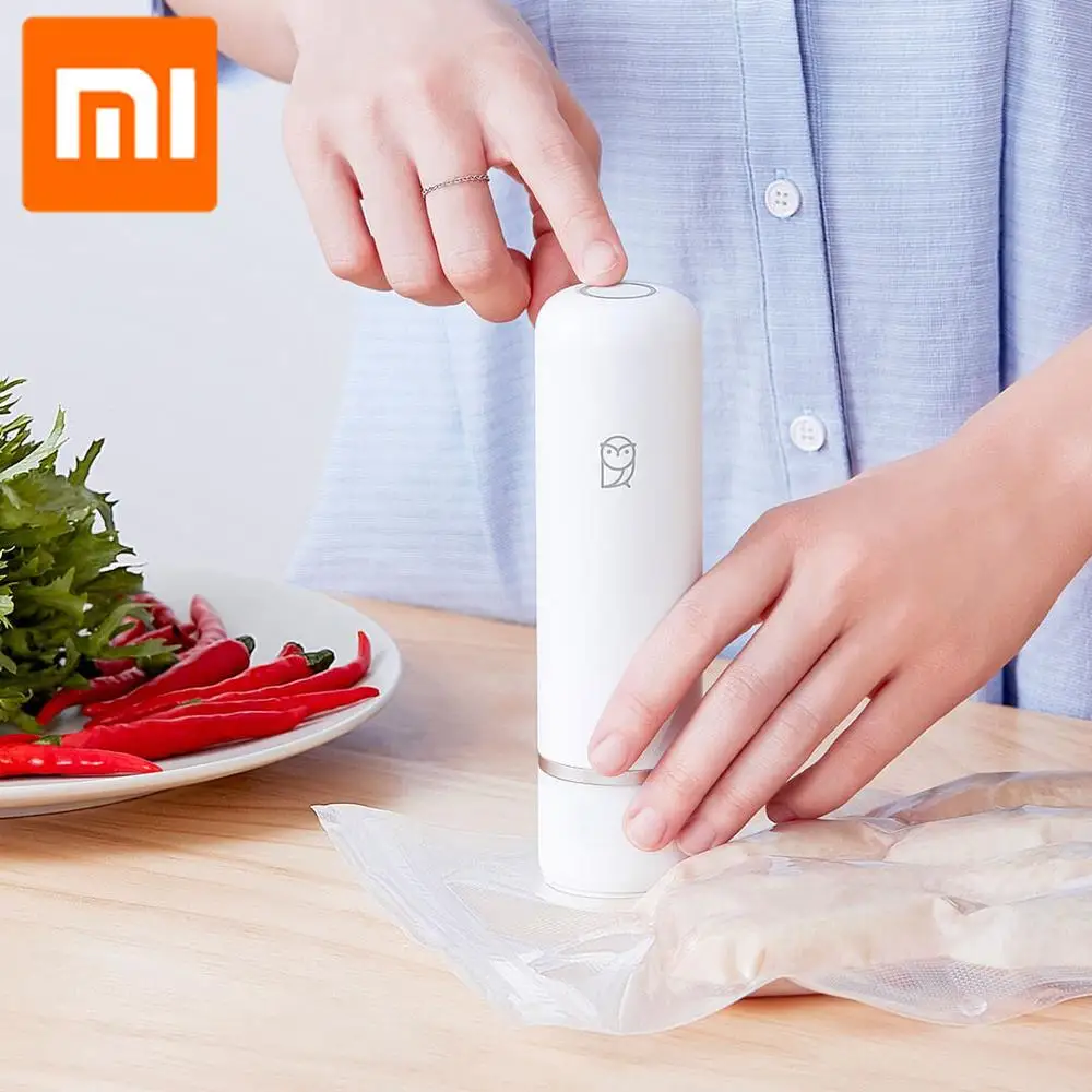 

Xiaomi Mijia Miaomiaoce Smart Handheld Vacuum Pump Electric USB 2 Mode3L/min Handheld Food Storage Suction Pump Compression Bag