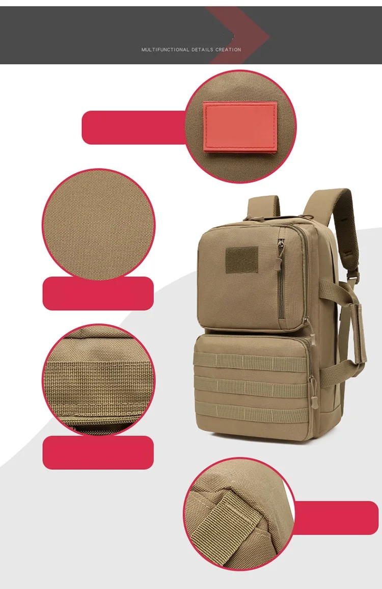 Тактический военный рюкзак-мешок для путешествий восхождение армии ранец школьная сумка Спортивные туристический рюкзак 60L Канта спортсменов мешок курсы
