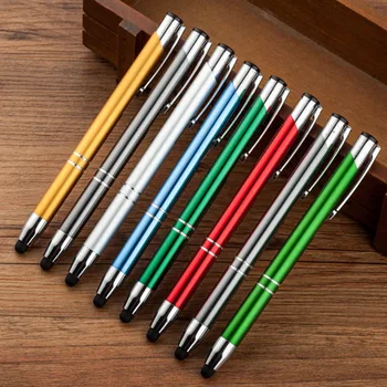 

set of simple pen 0.5mm blue black ink roller ball office writing pens stationery school supplies