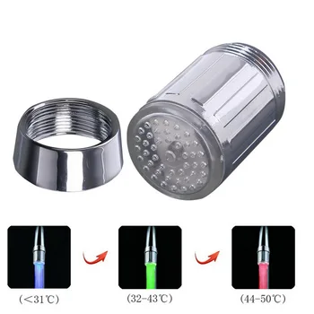 

7 Colors Changing Glow LED Light faucet Creative kitchen LED Light Water faucets Water Stream Faucet Tap for Bathroom Kitchen