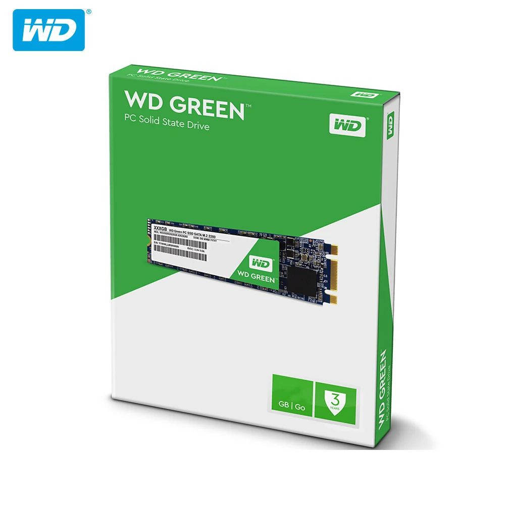 Western Digital Green SSD 120 ГБ 240 M.2 2280 545 МБ/с. Внутренний твердотельный накопитель на жестком диске Тетрадь ПК SSD 480 ГБ