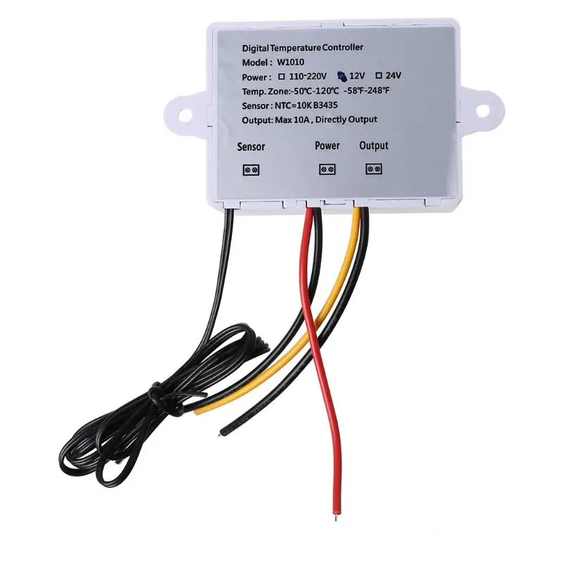

Digital Fahrenheit and Centigrade Thermostat 10A Output Temperature Controller