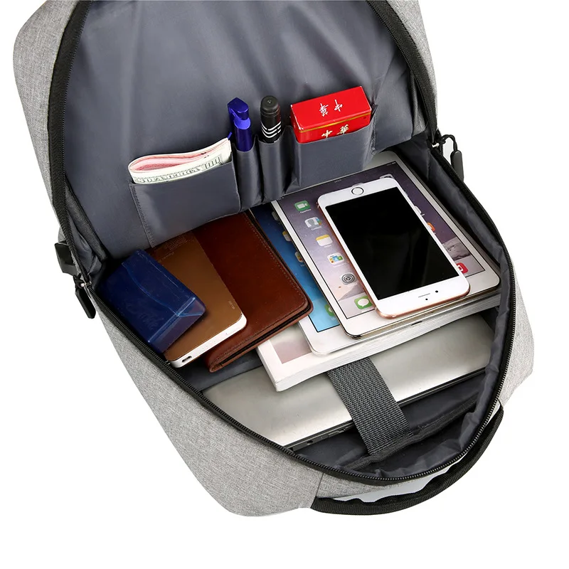 

New Style Waterproof Wear-Resistant Oxford Cloth Large-Volume USB Charging Backpack Men's Business Casual Travel Computer Bag