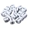 10 Pcs/set Fraction Dice White 16*16mm Fractional Number Dices Montessori Educational Kids Math Toys for Children Games Toys 2