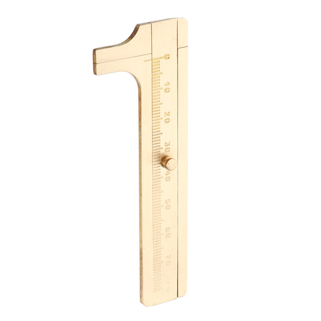 Portable Mini Sliding Gauge Bead Wire Jewelry Measuring Pocket Caliper Scale