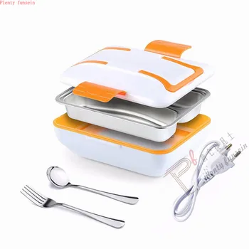 

Portable PTC Electric Heating Lunch Box Container Stainless Steel Food Meal Warmer For Office Home 3 options 220/110VAC/12VDC
