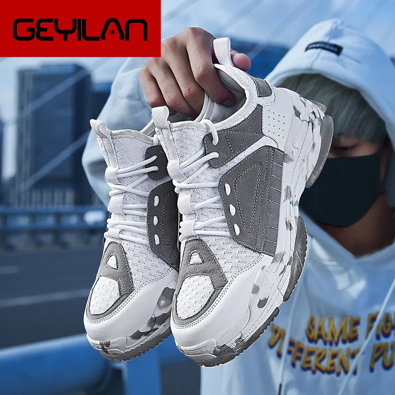 

New Autumn camouflage men's casual shoes Spring Breathable male flat plus size 39-46 leather canvas outdoor shoes man footwears