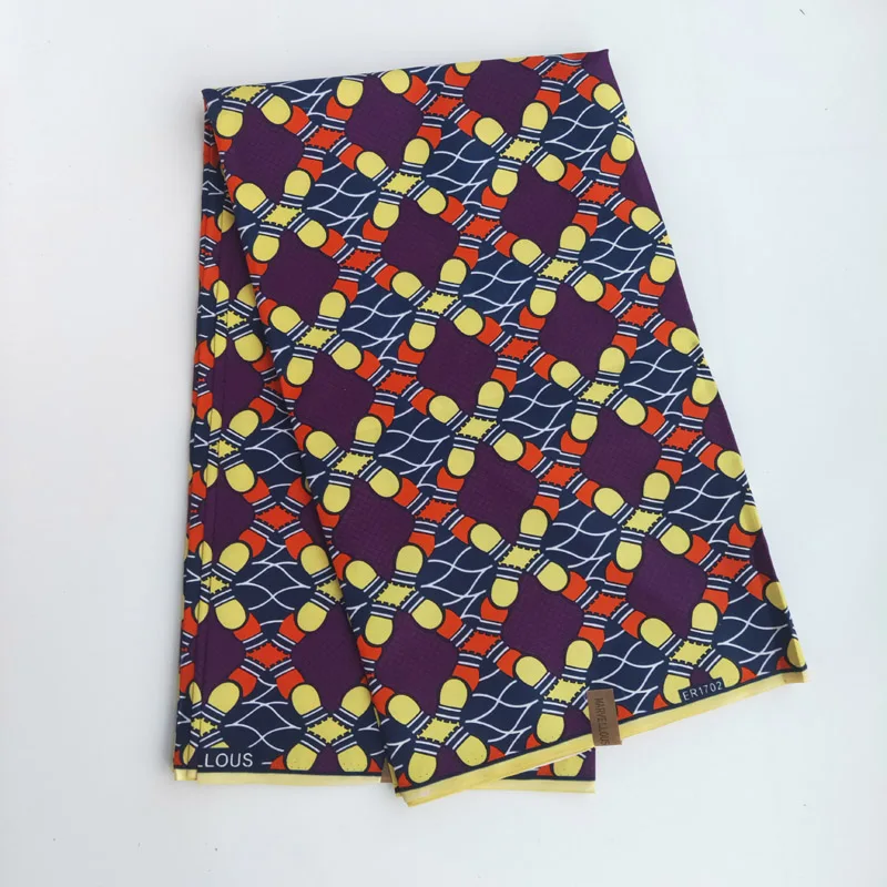 Красочный Африканский батик Набивная Ткань 6 ярдов последняя голландская ткань из восковой ткани высокого качества нигерийская восковая ткань FP6020