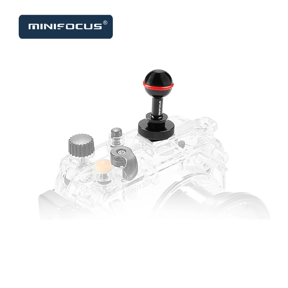 Bola de Montagem de Sapata Adaptador com Base para Braço Dobrável para Mergulho Sistema de Proteção de Braços Quente Fria Minifocus Subaquáticos Fotografia - Image 4