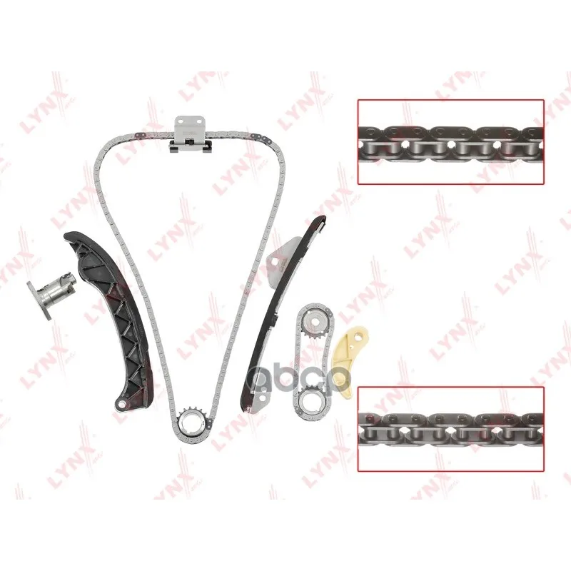 Комплект Цепи Грм Toyota Corolla(_e15_,_e18_) 06- / Yaris(P9_) 06-11 / Prius(Zvw3_,Zvw4_) 09- LYNXauto арт. TK0042