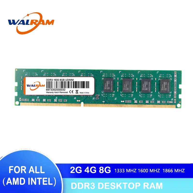 ОЗУ WAL RAM 2 ГБ 4 8 DDR3 Компьютерная память DDR 3 1066 МГц 1333 1600 240-контактный разъем для