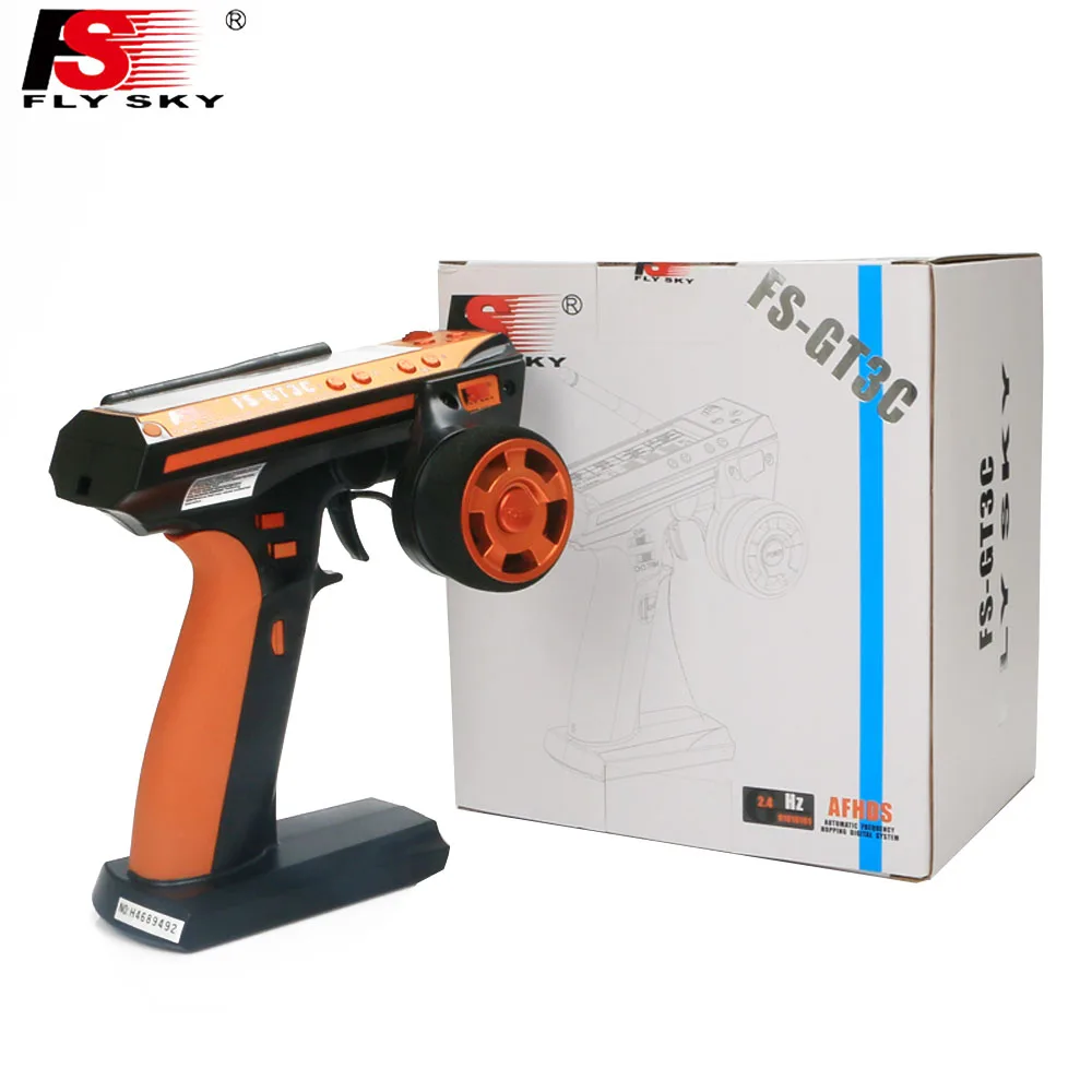 

Hot 1pcs FlySky GT3C FS-GT3C 2.4GHz 3-Channel Transmitter with GR3E Receiver For RC Cars Boat